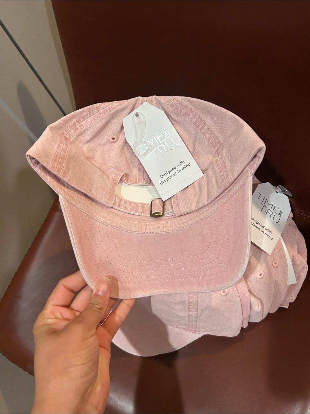 Time and Tru Light Pink Cotton Baseball Cap